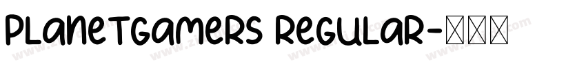 PlanetGamers regular字体转换